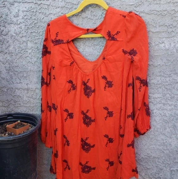 FREE PEOPLE Embroidered Austin Mini Dress - www.erdenetinfo.mn
